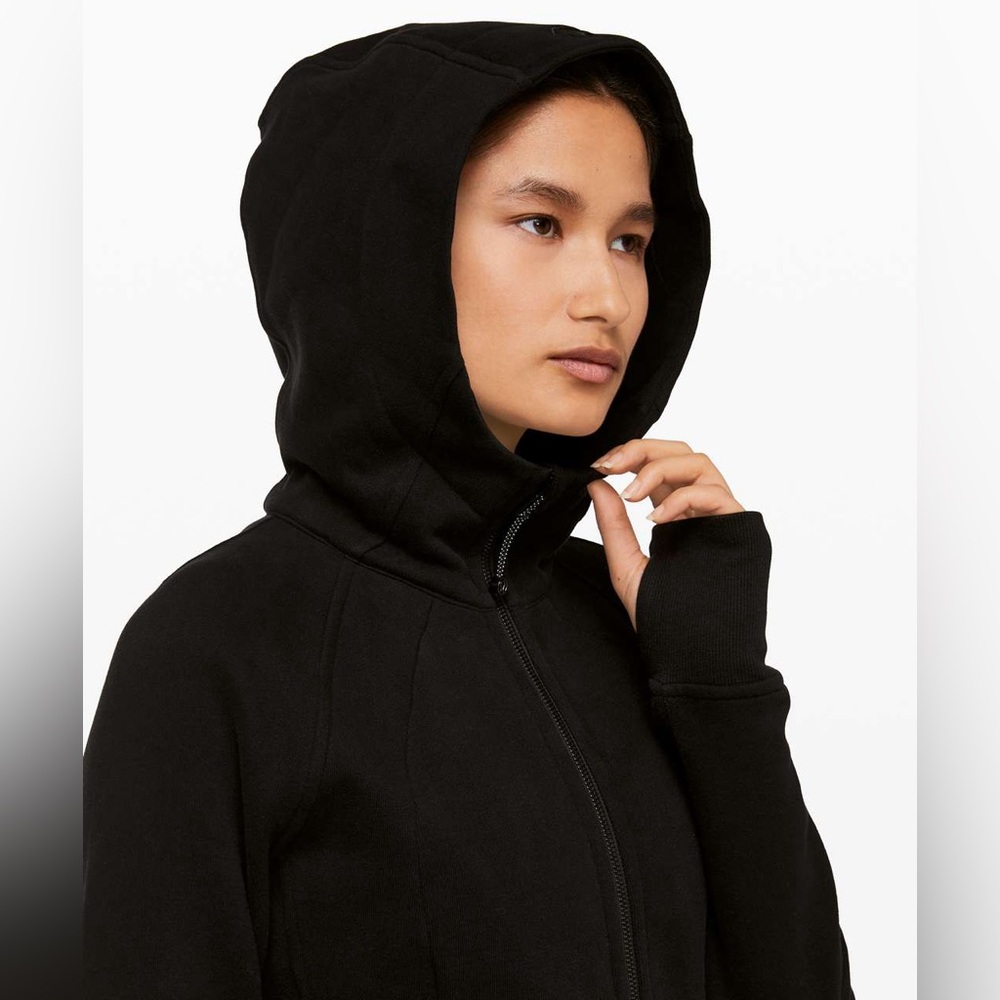 Lululemon Scuba Hoodie Light Cotton Fleece Black Cozy Yoga Post Workout Winter